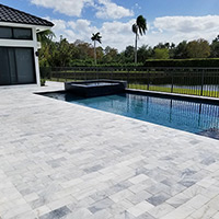 Marble Pool Deck Installation